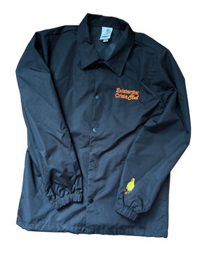 Pony Black Jacket with White Logo Tag